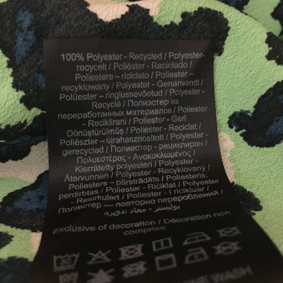 Pieces Darsy Punky Green Coquette Rosette Midi Dress - Picture 16 of 16